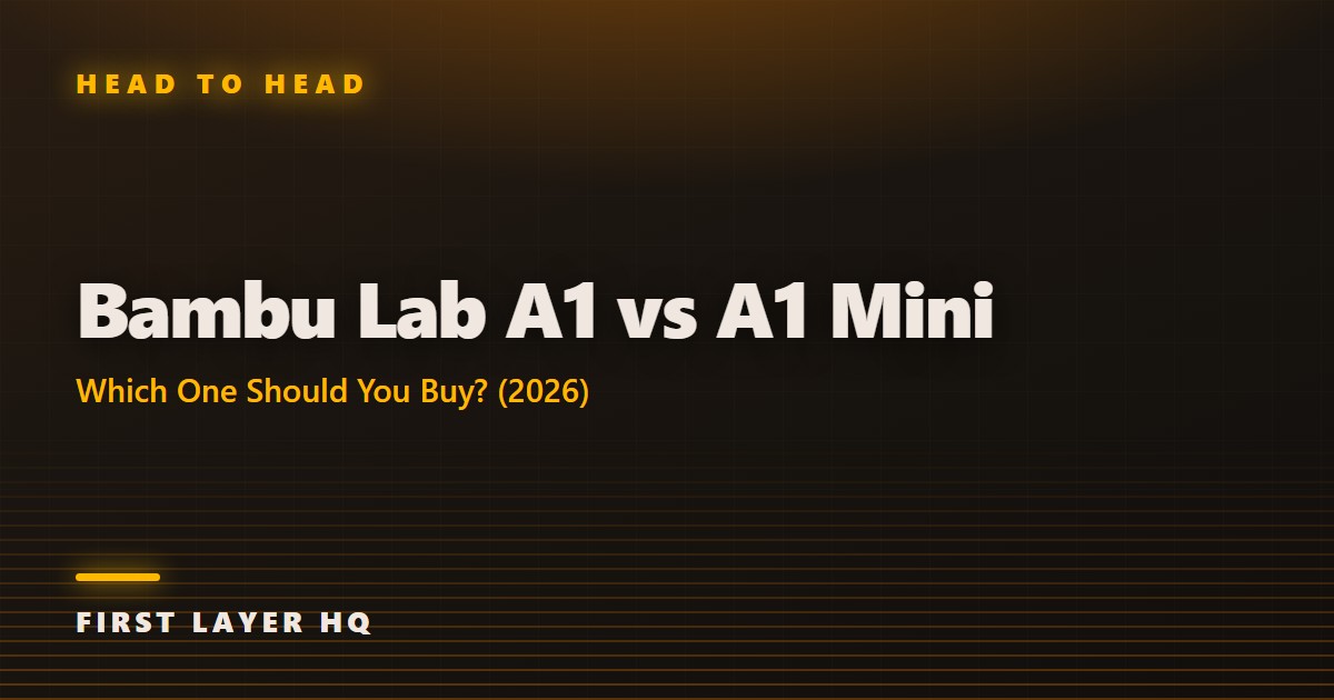 Bambu Lab A1 vs A1 Mini: Which One Should You Buy? (2026)