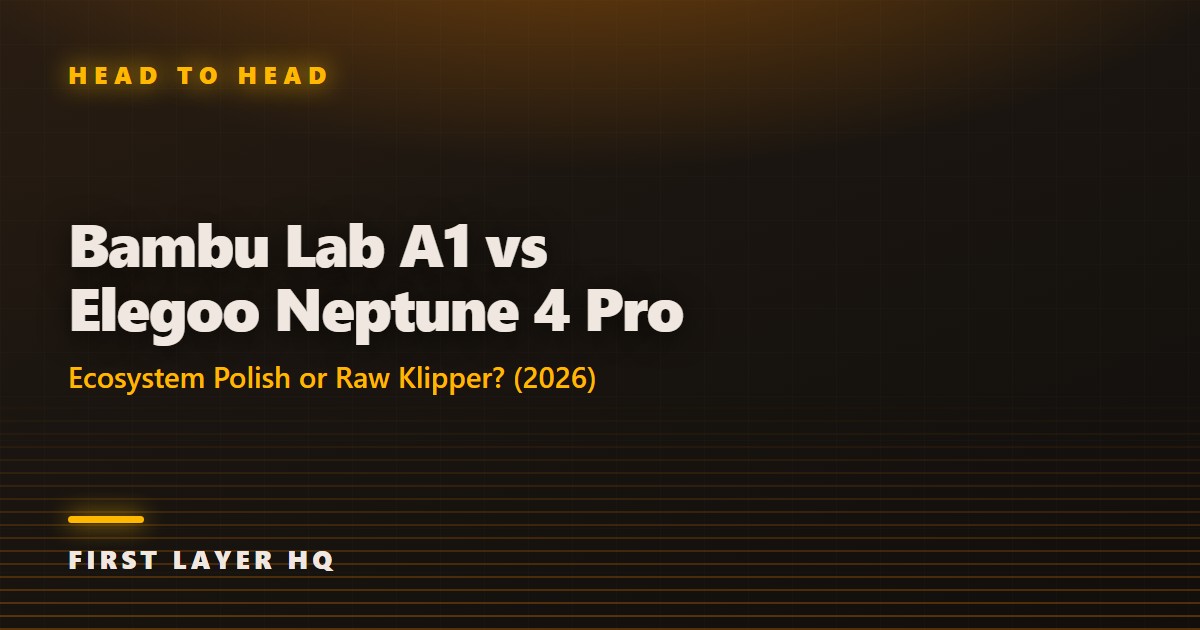 Bambu Lab A1 vs Elegoo Neptune 4 Pro: Ecosystem Polish or Raw Klipper? (2026)