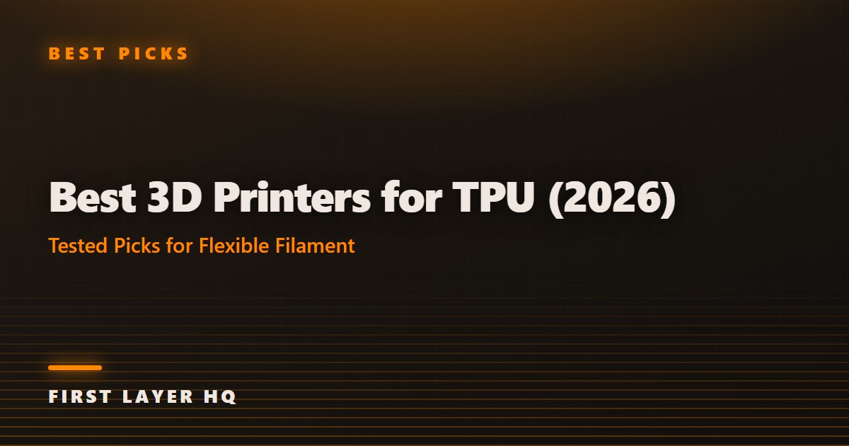 Best 3D Printers for TPU (2026): Tested Picks for Flexible Filament