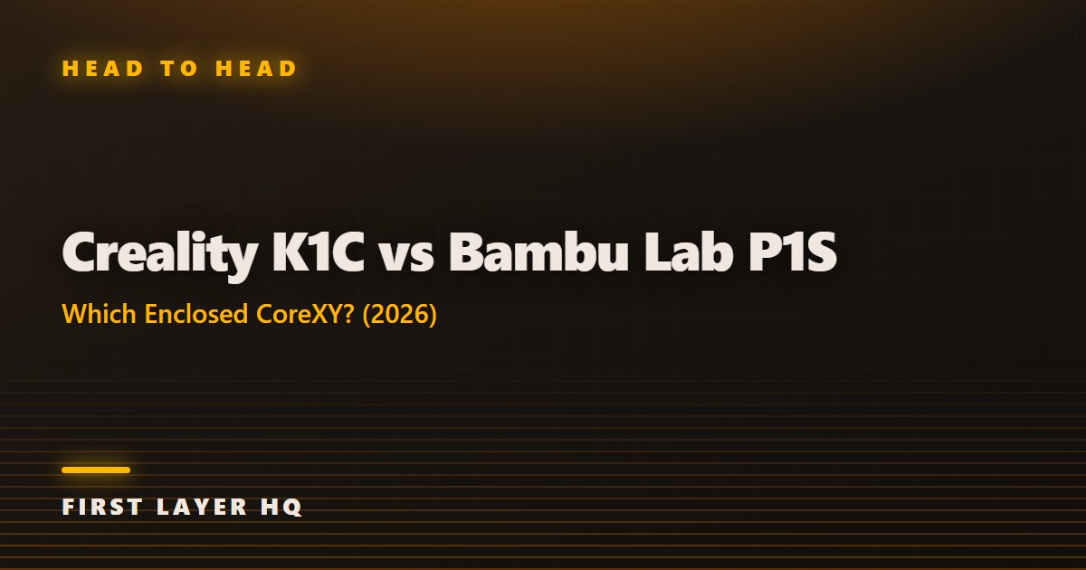 Creality K1C vs Bambu Lab P1S: Which Enclosed CoreXY? (2026)