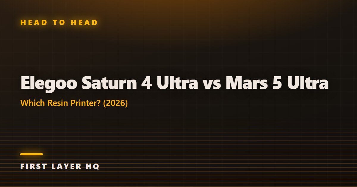 Elegoo Saturn 4 Ultra vs Mars 5 Ultra: Which Resin Printer? (2026)