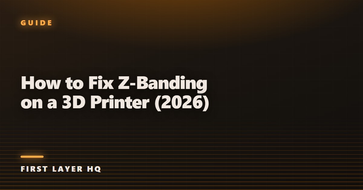 How to Fix Z-Banding on a 3D Printer (2026)